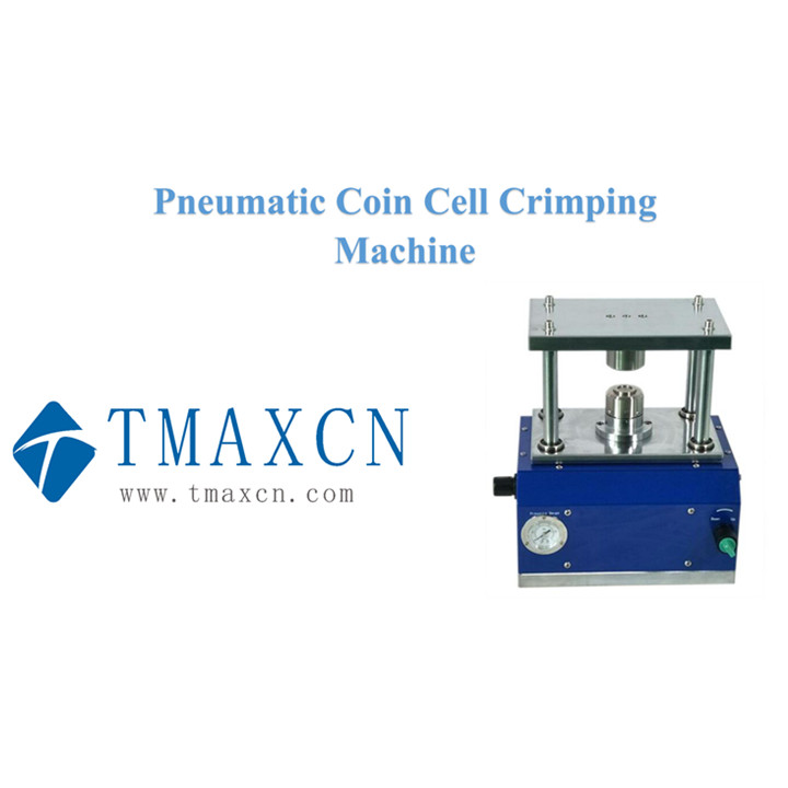 máquina de crimpagem de célula de moeda pneumática