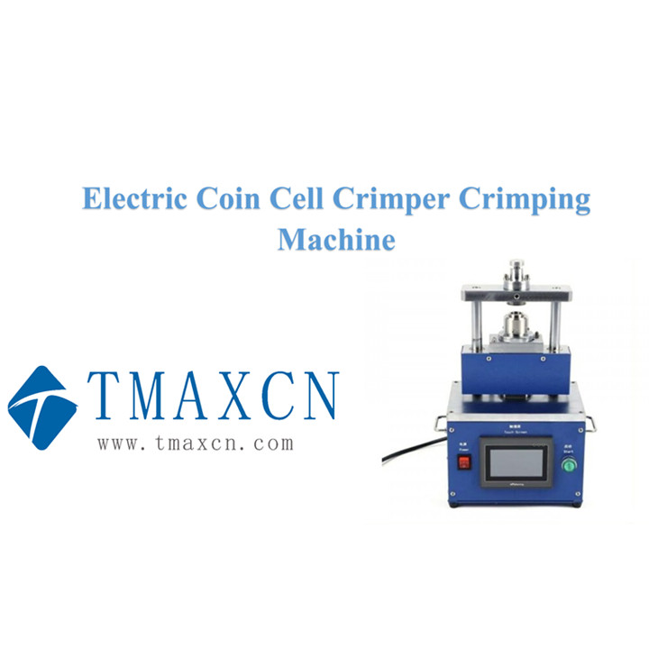 máquina de crimpagem de célula de moeda de eletrodo